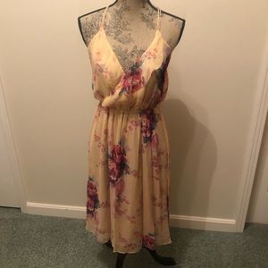 Anthropologie Floral Ruffled Top Dress — SZ 6, EUC